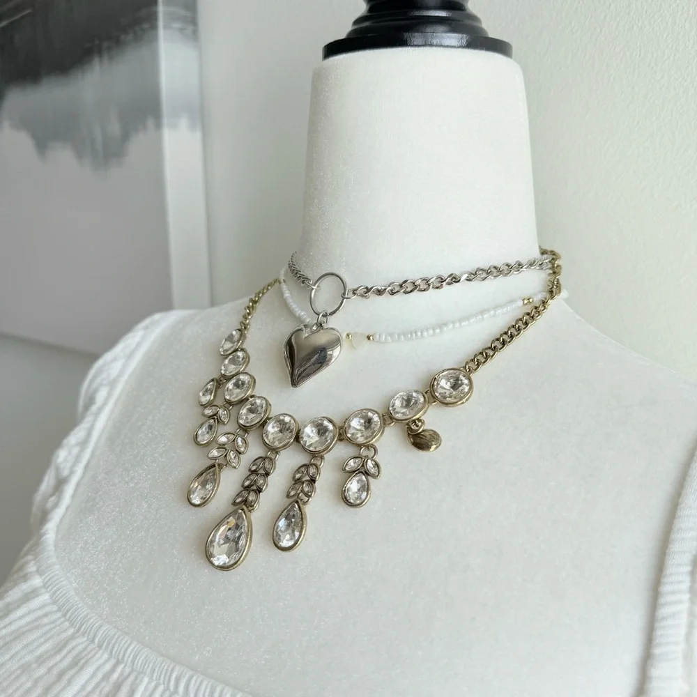 90s waterfall statement necklace - Picture 3 of 5